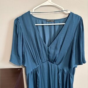 CYNOSURE Teal Midi Dress